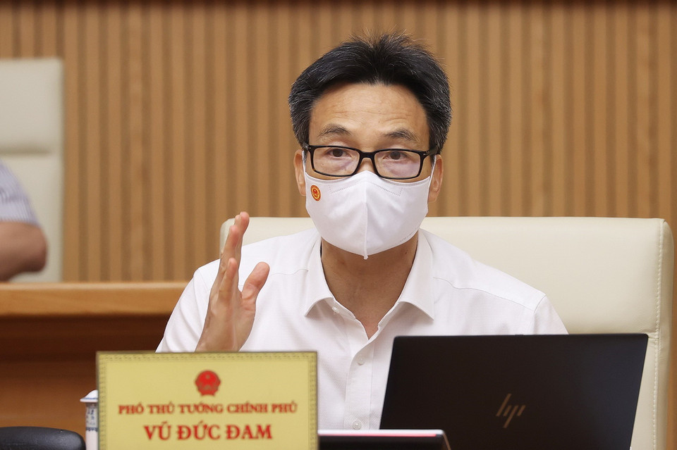  Phó Thủ tướng Vũ Đức Đam phát biểu. (Ảnh: Dương Giang/TTXVN)