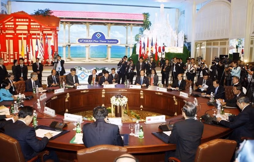 Hội nghị Cấp cao ASEAN+3 (Trung Quốc, Nhật Bản, Hàn Quốc) lần thứ 12, trong khuôn khổ Hội nghị Cấp cao ASEAN lần thứ 15 và các Hội nghị Cấp cao liên quan, tại Hua Hin (Thái Lan), ngày 24/10/2009. (Ảnh: Đức Tám/TTXVN)