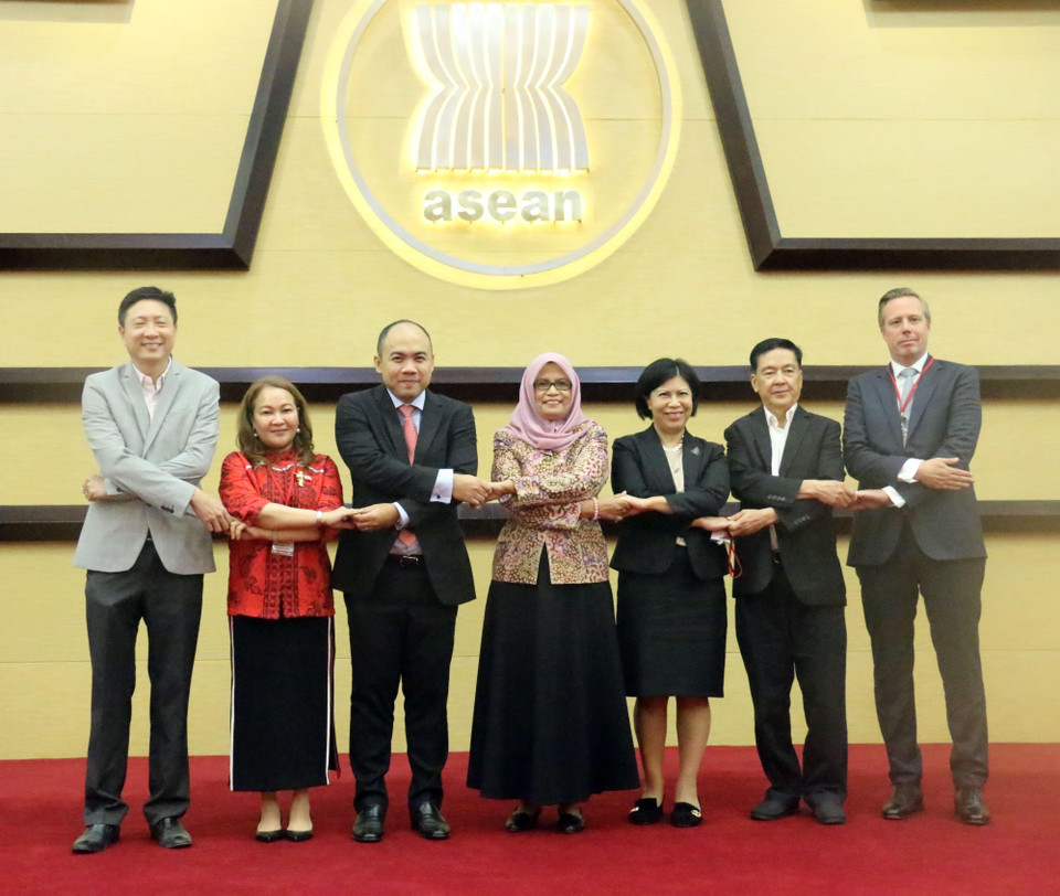 Diễn đàn Khu vực về xóa bỏ nạn tảo hôn và cưỡng ép kết hôn (CEFM) ở Đông Nam Á được tổ chức ngày 6/3/2019, tại Trụ sở Ban Thư ký ASEAN ở thủ đô Jakarta (Indonesia). Sự kiện do Ban thư ký ASEAN, Quỹ Nhi đồng Liên hợp quốc (UNICEF), Quỹ Dân số Liên hợp quốc (UNFPA) và tổ chức Plan International phối hợp tổ chức. (Ảnh: TTXVN phát)