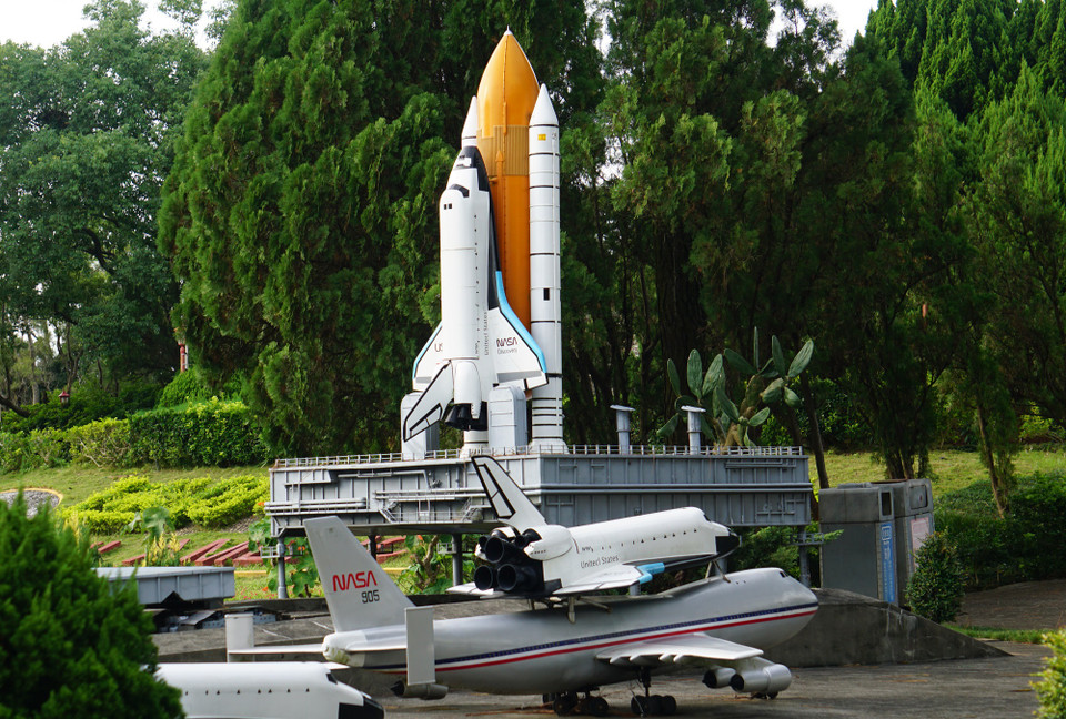 Mô hình thu nhỏ của Trung tâm Vũ trụ NASA (Hoa Kỳ). (Ảnh: Trần Long/Vietnam+)