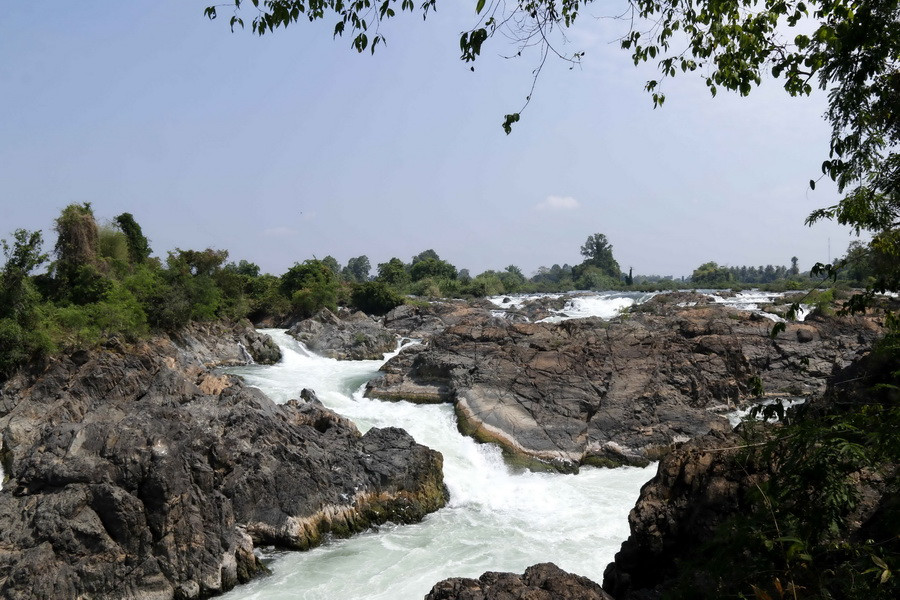 Một góc thác Somphamit. (Ảnh: Phạm Kiên/Vietnam+)