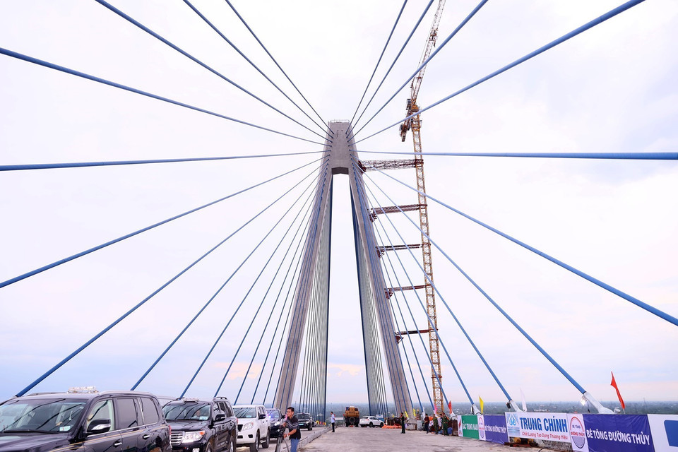 Cầu Mỹ Thuận 2. (Ảnh: Dương Giang/TTXVN)