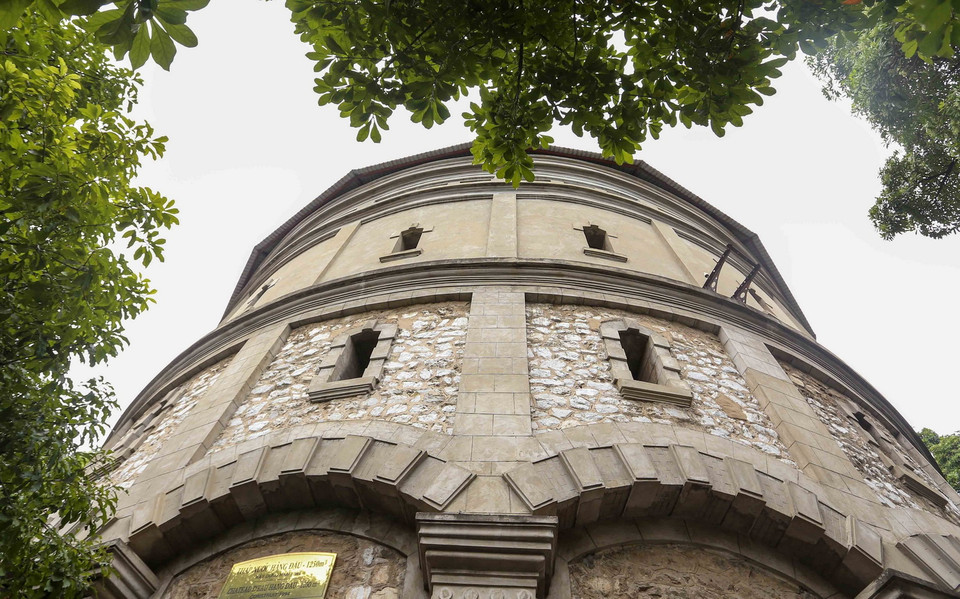 Tháp nước Hàng Đậu trở thành không gian nghệ thuật, dự kiến sẽ mở cửa cho khách tham quan từ ngày 17/11-31/12. (Ảnh: Tuấn Đức/TTXVN)