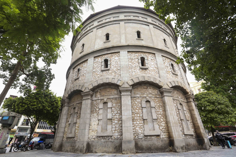 Tháp nước Hàng Đậu sẽ trở thành không gian nghệ thuật. (Ảnh: Tuấn Đức/TTXVN)