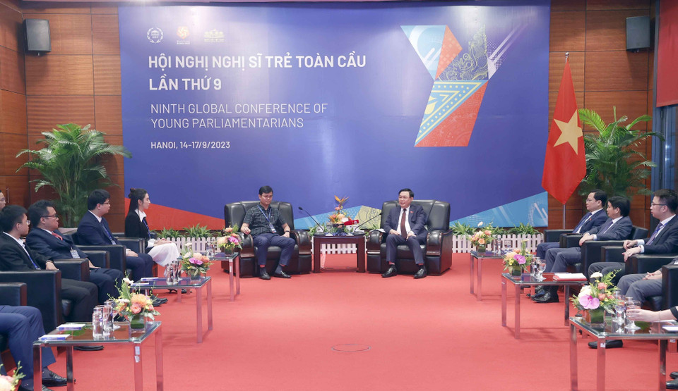 Quang cảnh buổi gặp mặt. (Ảnh: TTXVN)