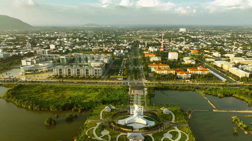 Thành phố Bà Rịa, tỉnh Bà Rịa-Vũng Tàu phấn đầu là đô thị loại I vào năm 2025. (Ảnh: Vũ Sinh/TTXVN)