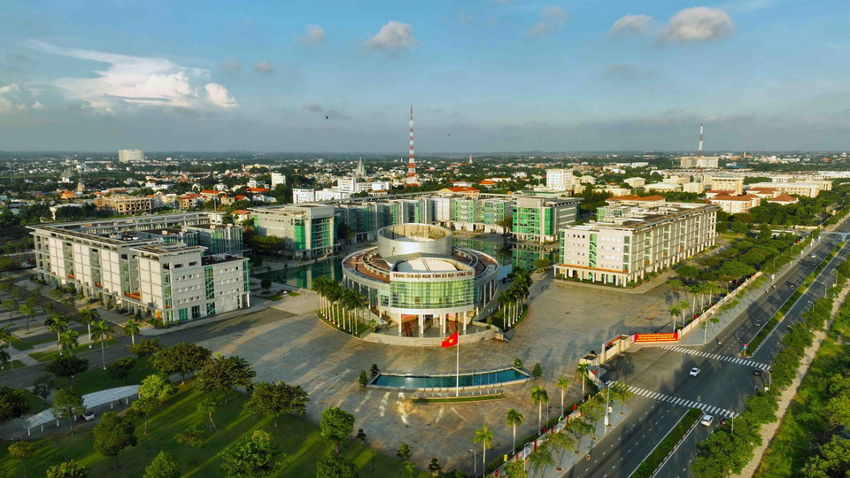 Khu hành chính tỉnh Bà Rịa-Vũng Tàu ở Thành phố Bà Rịa. (Ảnh: Vũ Sinh/TTXVN)