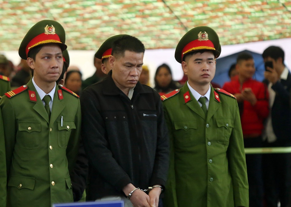 Bị cáo Vì Văn Toán (chủ mưu) trong phiên xét xử cuối cùng. (Ảnh: Phan Tuấn Anh/TTXVN)