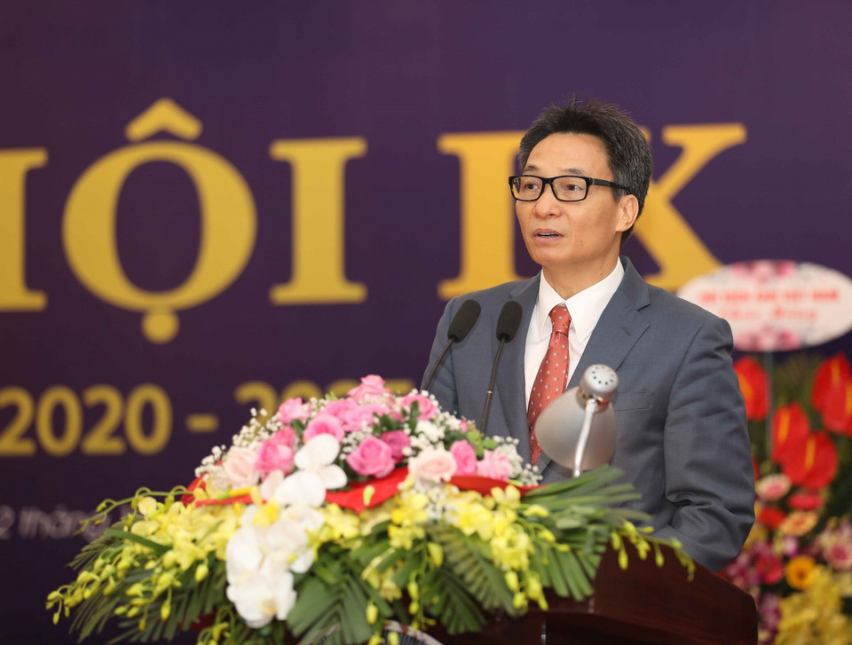 Phó Thủ tướng Chính phủ Vũ Đức Đam phát biểu chỉ đạo đại hội. (Ảnh: Thanh Tùng/TTXVN)