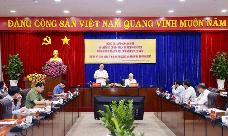 Quang cảnh buổi làm việc. (Ảnh: Doãn Tấn/TTXVN)