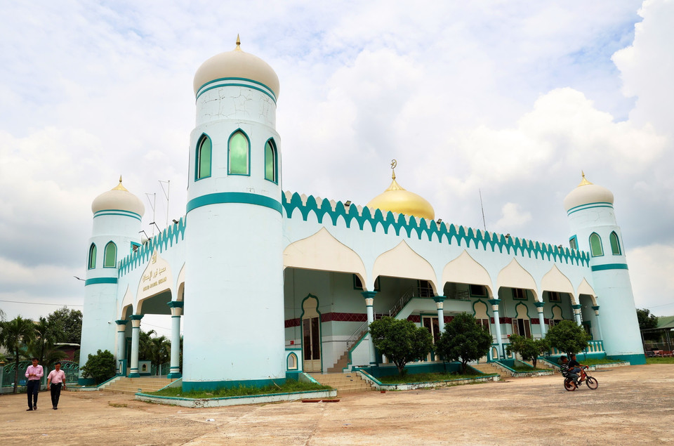 Thánh đường Masjid Nourul Ehsaan tại ấp 4, xã Xuân Hưng, huyện Xuân Lộc, tỉnh Đồng Nai, được xây dựng từ năm 2006. (Ảnh: Hồng Đạt/TTXVN)