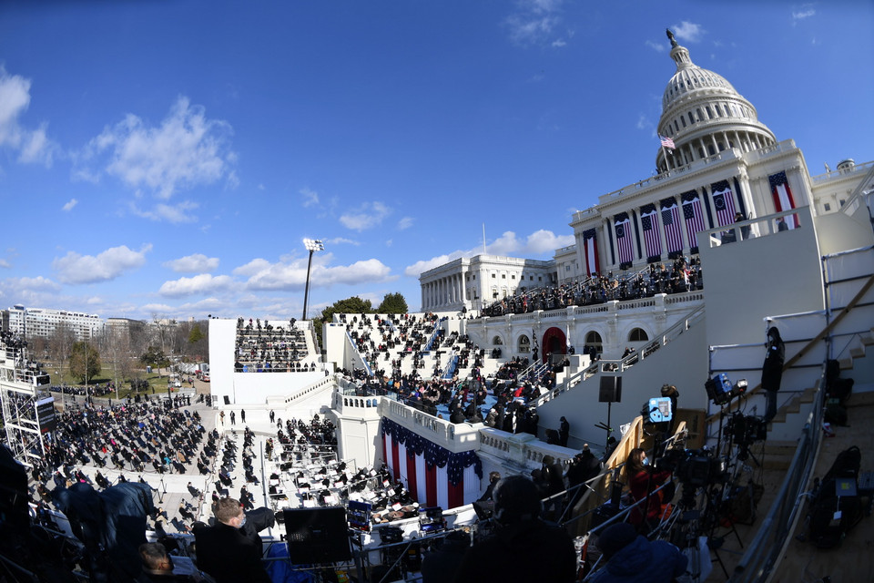 Toàn cảnh lễ tuyên thệ nhậm chức của Tổng thống Mỹ Joe Biden, tại Washington, D.C., ngày 20/1. (Ảnh: THX/TTXVN)