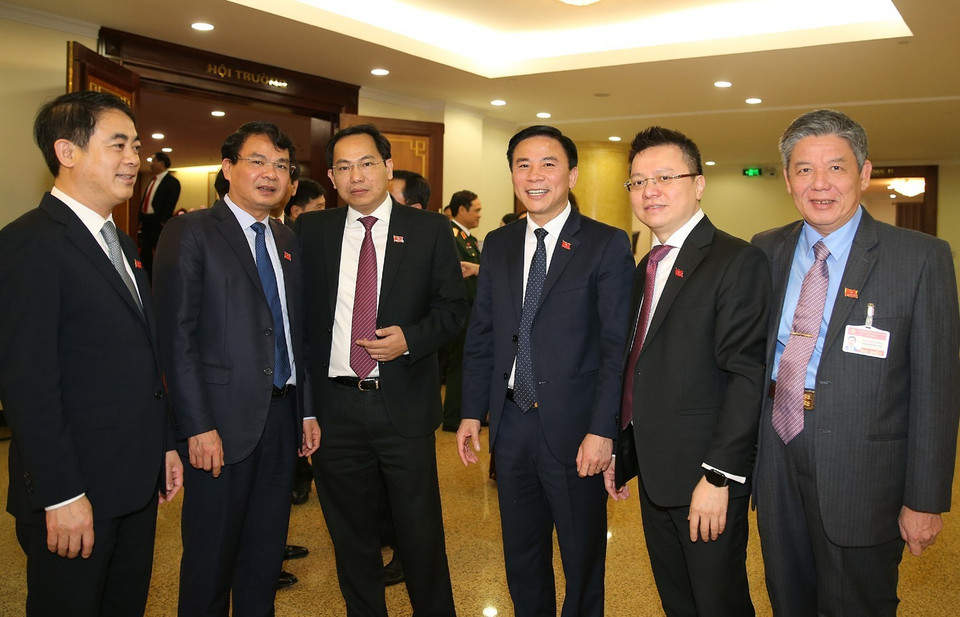 Các đại biểu dự Hội nghị lần thứ nhất Ban Chấp hành Trung ương Đảng khóa XIII. (Ảnh: TTXVN)