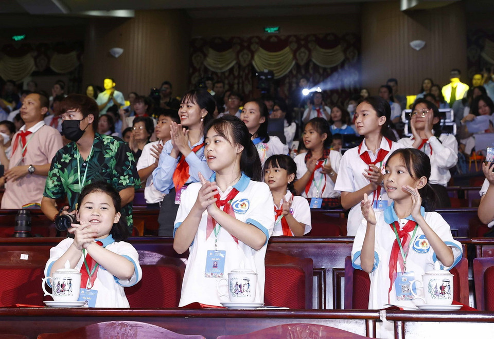 Các đại biểu đến tham dự Lễ kỷ niệm. (Ảnh: Thống Nhất/TTXVN)