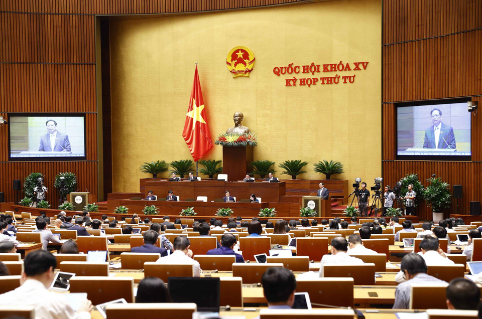 Thủ tướng Chính phủ Phạm Minh Chính phát biểu trước Quốc hội. (Ảnh: Doãn Tấn/TTXVN)