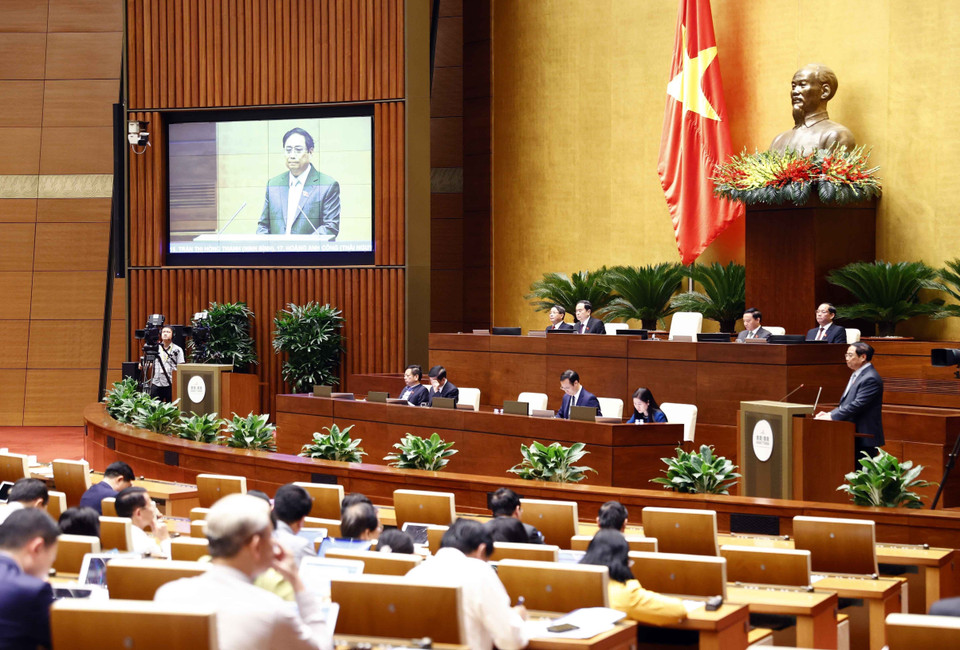 Quang cảnh phiên làm việc chiều 5/11. (Ảnh: Doãn Tấn/TTXVN)