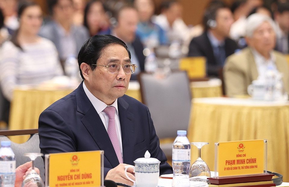 Hội nghị công bố và triển khai Quy hoạch tổng thể quốc gia thời kỳ 2021-2030, tầm nhìn đến năm 2050 với chủ đề “Tư duy mới-Tầm nhìn mới-Cơ hội mới- Giá trị mới,” được tổ chức trực tuyến từ điểm cầu Chính phủ đến các tỉnh, thành phố Trung ương. (Ảnh: Dương Giang/TTXVN)