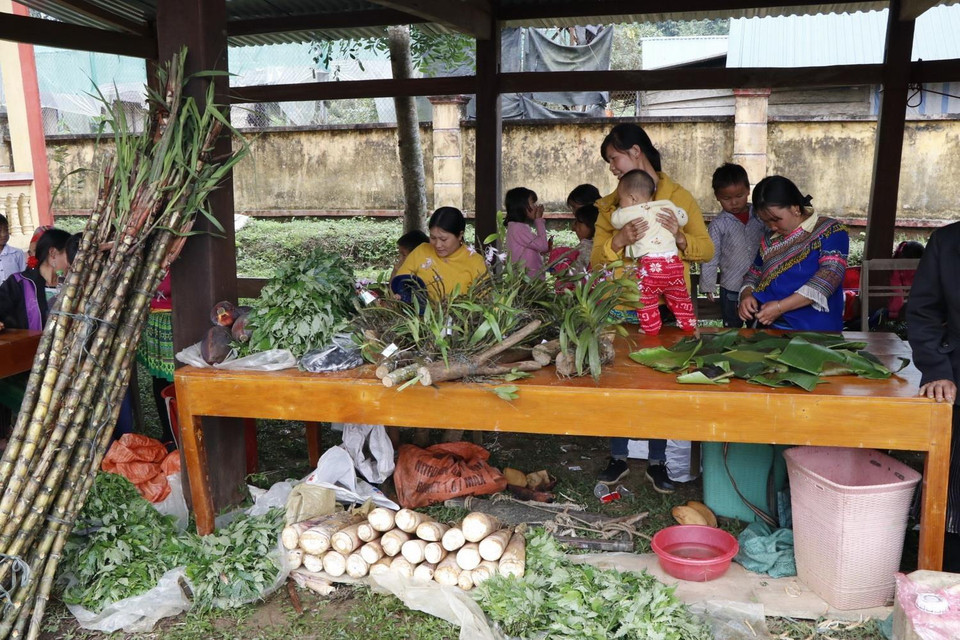 Lễ hội Tết rừng xã Nà Hẩu được tổ chức vào ngày cuối cùng của tháng Giêng hàng năm. (Ảnh: Việt Dũng/TTXVN)