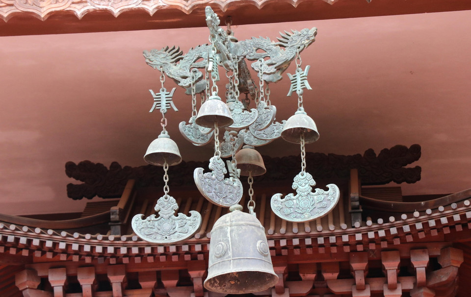  Những nét thiết kế tinh xảo, độc đáo đến từng chi tiết. (Ảnh: Hồng Điệp/TTXVN)