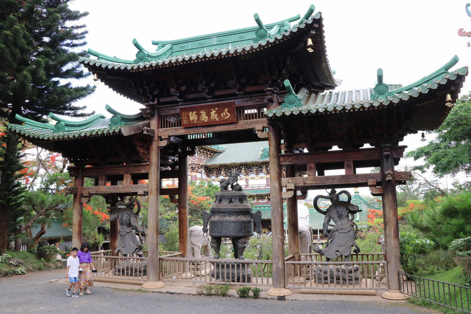  Cảnh sắc chùa Minh Thành. (Ảnh: Hồng Điệp/TTXVN)