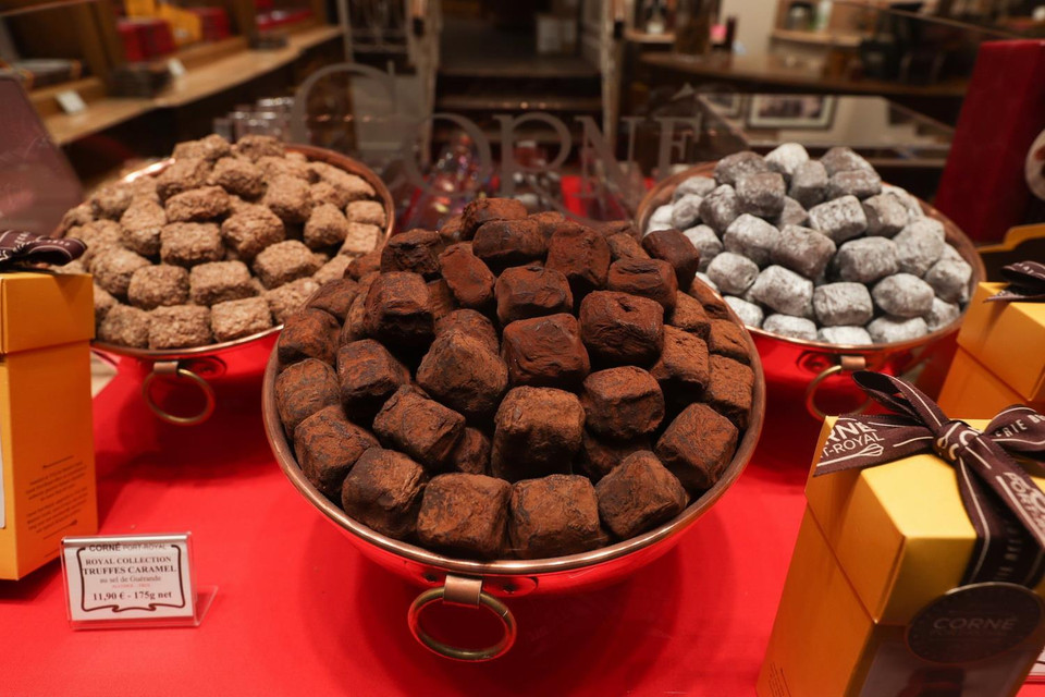 Tại đây có những loại chocolate nổi tiếng thơm ngon và chocolate cũng là mặt hàng xuất khẩu quan trọng của Bỉ. (Ảnh: THX/TTXVN)