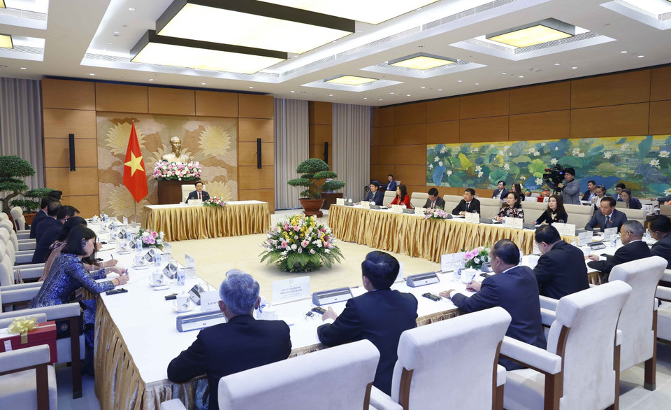 Quang cảnh buổi tiếp. 