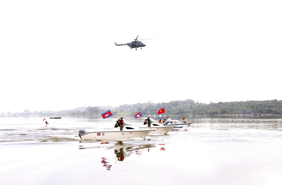 Quang cảnh buổi diễn tập. (Ảnh: Bá Thành/TTXVN)