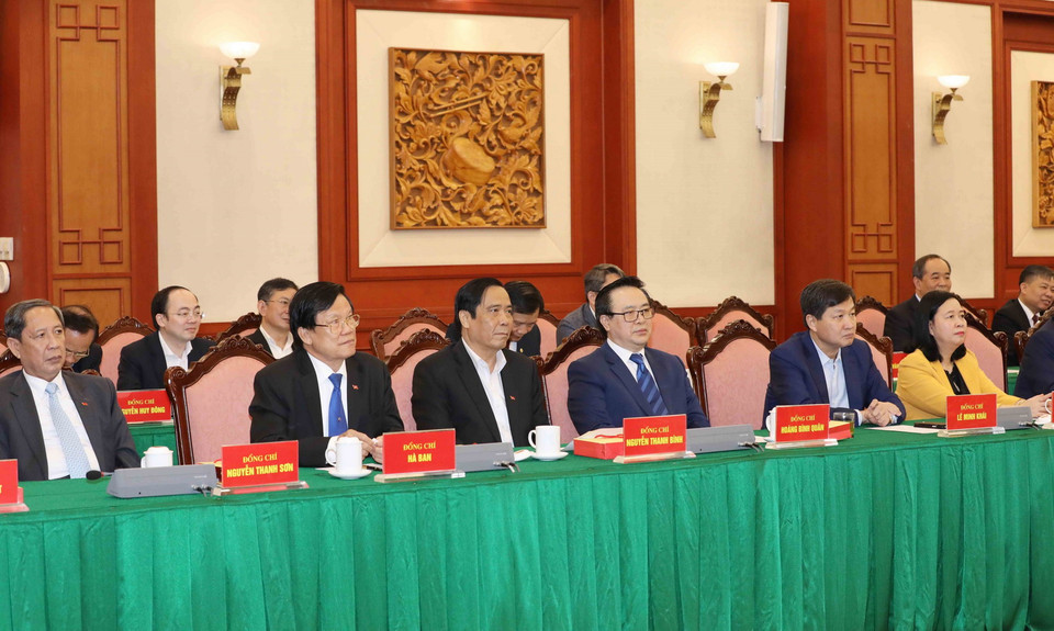 Đại biểu dự buổi gặp mặt. (Ảnh: Phương Hoa/TTXVN)