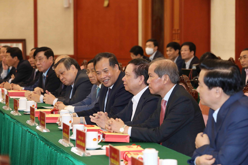 Đại biểu dự buổi gặp mặt. (Ảnh: Phương Hoa/TTXVN)