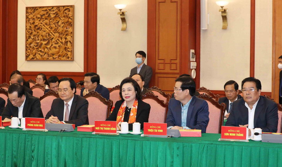 Đại biểu dự buổi gặp mặt. (Ảnh: Phương Hoa/TTXVN)