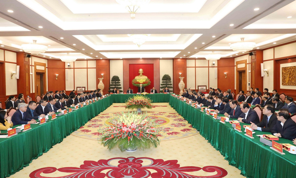 Quang cảnh buổi gặp mặt. (Ảnh: Phương Hoa/TTXVN)