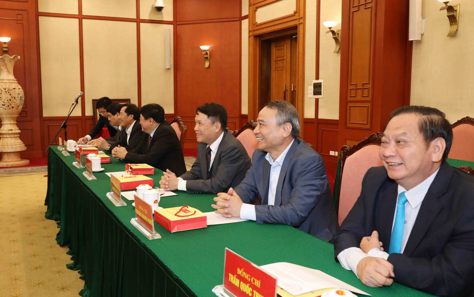 Đại biểu dự buổi gặp mặt. (Ảnh: Phương Hoa/TTXVN)