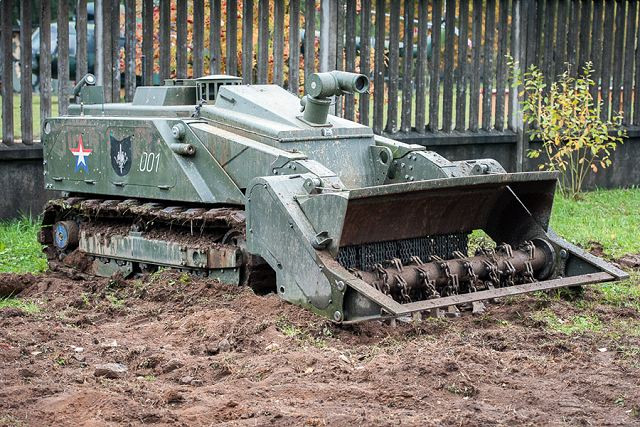 Thiết bị phá mìn không người lái Ural 6. (Nguồn: Sputnik)