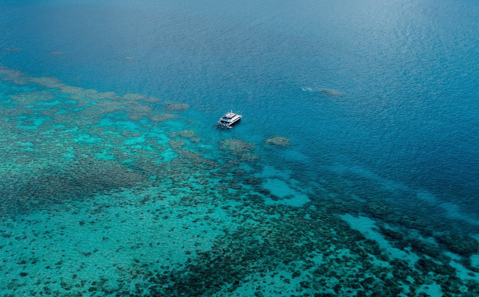 Rạn san hô Great Barrier ở Queensland, Australia. (Ảnh: THX/TTXVN)