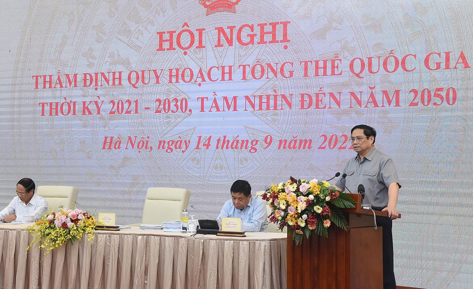 Hình ảnh Thủ tướng Phạm Minh Chính tại Hội nghị. (Ảnh: Dương Giang/TTXVN)