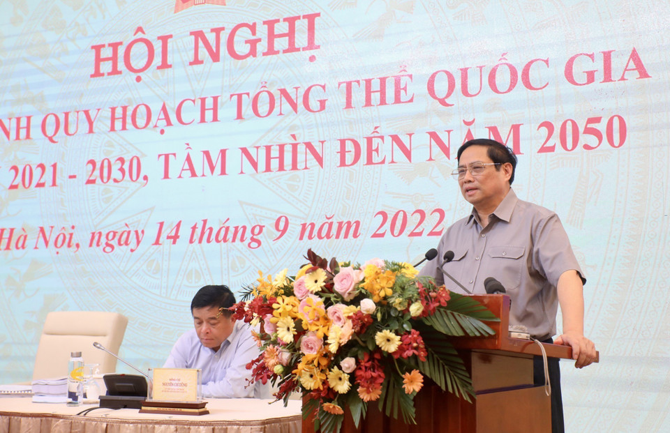 Thủ tướng Phạm Minh Chính phát biểu chỉ đạo tại Hội nghị. (Ảnh: Dương Giang/TTXVN)