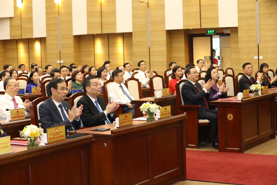 Các đại biểu dự kỳ họp. (Ảnh: Văn Điệp/TTXVN)