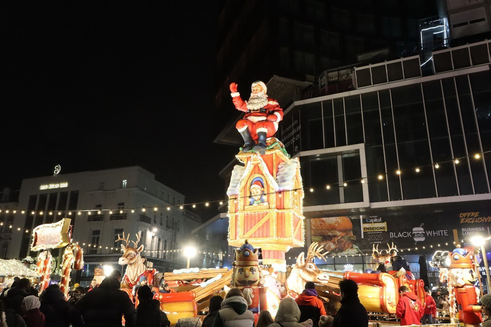 Lễ hội Giáng sinh ở thủ đô Brussels. (Ảnh: Hương Giang/TTXVN)