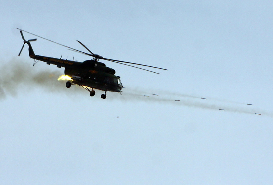 Máy bay chiến đấu của Quân đội nhân dân Việt Nam tập trận. (Ảnh: Trọng Đức/TTXVN)