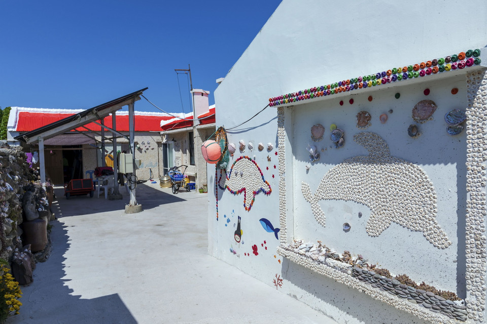  Nhà hàng cũng được trang trí mang đậm nét đặc trưng đảo Gapado. (Ảnh: Anh Nguyên/TTXVN)