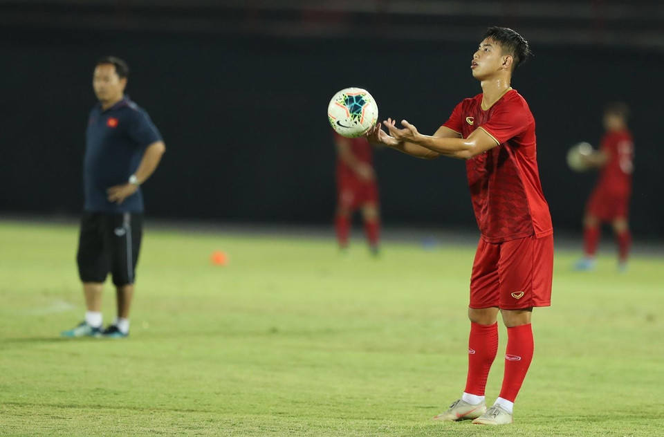 Tiền đạo Nguyễn Việt Phong. (Ảnh: Hoàng Linh/TTXVN)