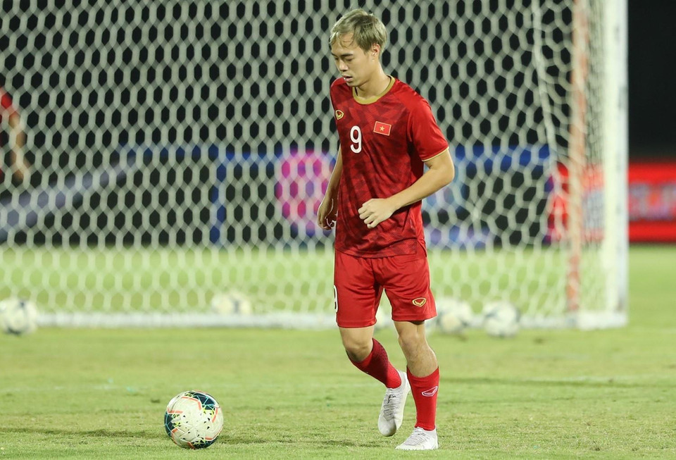 Tiền đạo Nguyễn Văn Toàn. (Ảnh: Hoàng Linh/TTXVN)