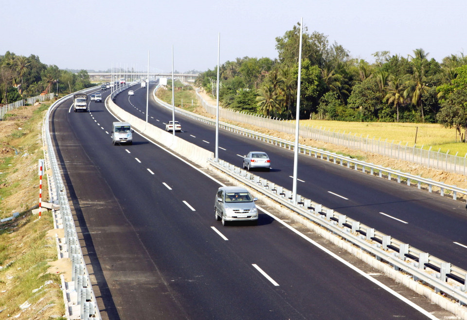 Đường cao tốc Sài Gòn-Trung Lương dài 40km, chính thức khánh thành vào cuối năm 2010. (Ảnh: Anh Tôn/TTXVN)