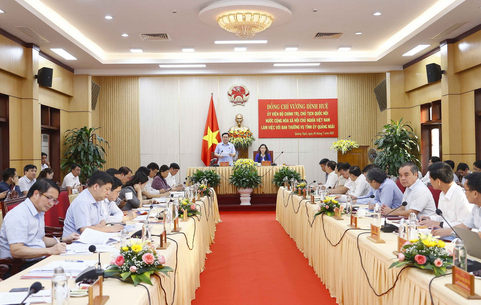 Quang cảnh buổi làm việc. (Ảnh: Doãn Tấn/TTXVN)