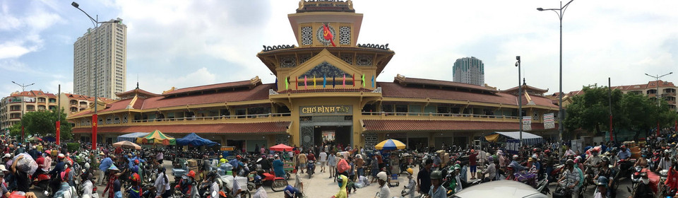 Toàn cảnh chợ Bình Tây sau đợt trùng tu, sửa chữa. (Ảnh: Thanh Vũ/TTXVN)