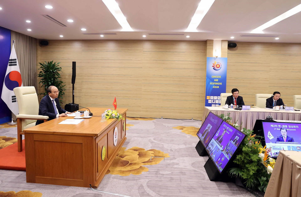 Thủ tướng Nguyễn Xuân Phúc phát biểu. (Ảnh: Thống Nhất/TTXVN)