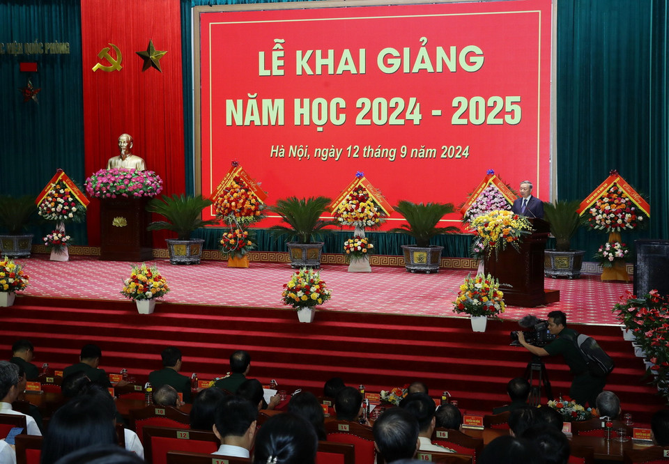 Tổng Bí thư, Chủ tịch nước Tô Lâm phát biểu chỉ đạo. (Ảnh: Lâm Khánh/TTXVN)