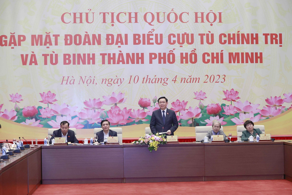 Chủ tịch Quốc hội Vương Đình Huệ phát biểu. (Ảnh: Doãn Tấn/TTXVN)