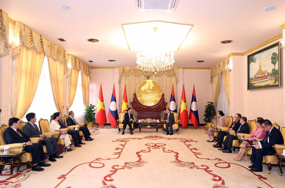 Quang cảnh buổi tiếp. (Ảnh: Thống Nhất/TTXVN)