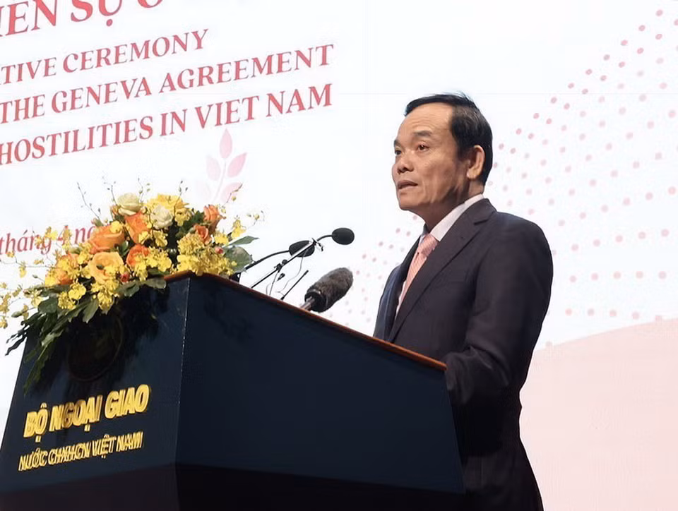 Phó Thủ tướng Trần Lưu Quang phát biểu. (Ảnh: Lâm Khánh/TTXVN)